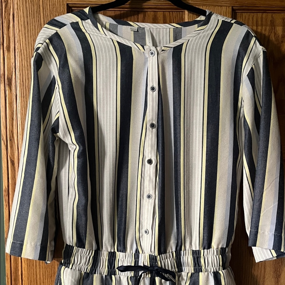 Striped women’s One Piece Romper - Picture 5 of 5
